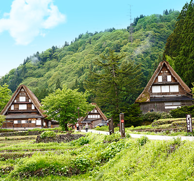 Gokayama Gassho-style Village and Japanese Snack Making Course