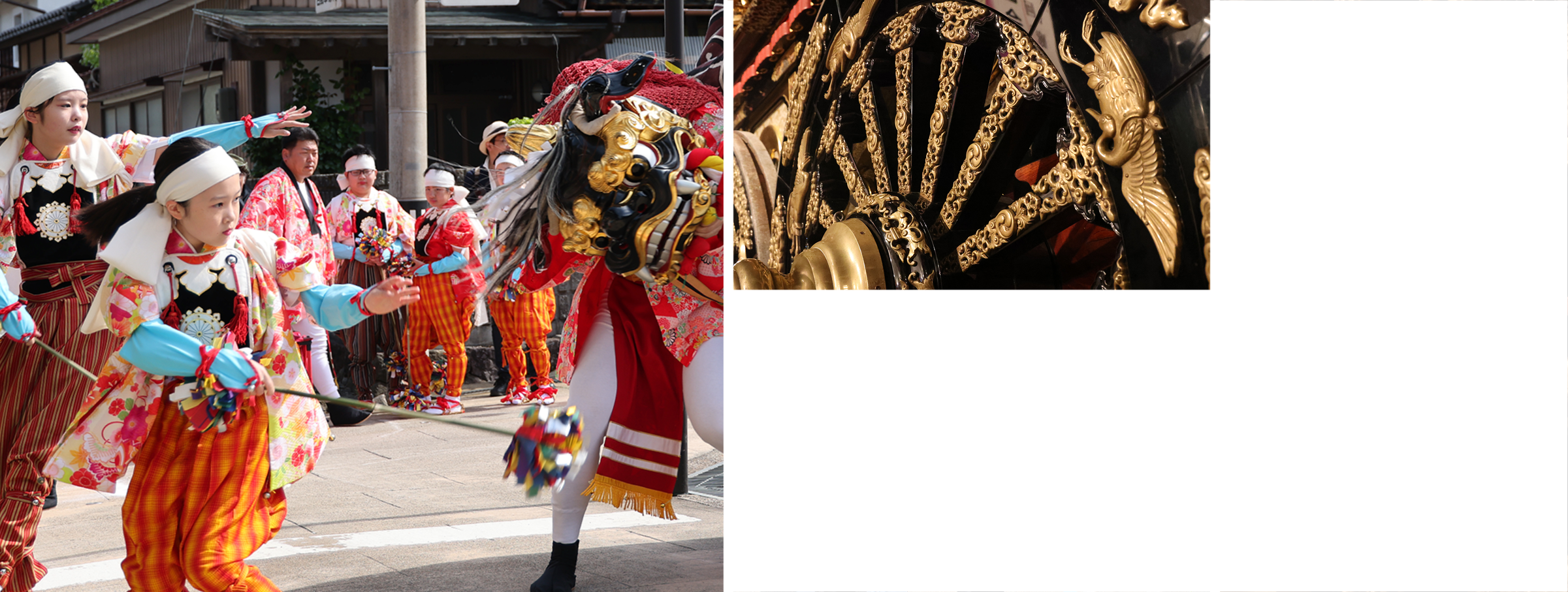 獅子舞 車輪の画像