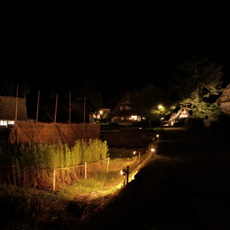 世界遺産―相倉合掌造り集落ライトアップ